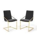 Pitch Performance Velvet Dining Armchair Set of 2 by Modway