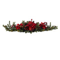 Poinsettia & Berry Centerpiece
