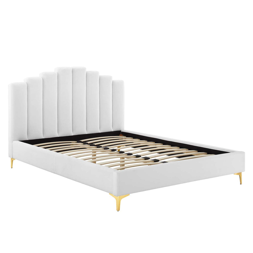 Olivia Performance Velvet Queen Platform Bed by Modway