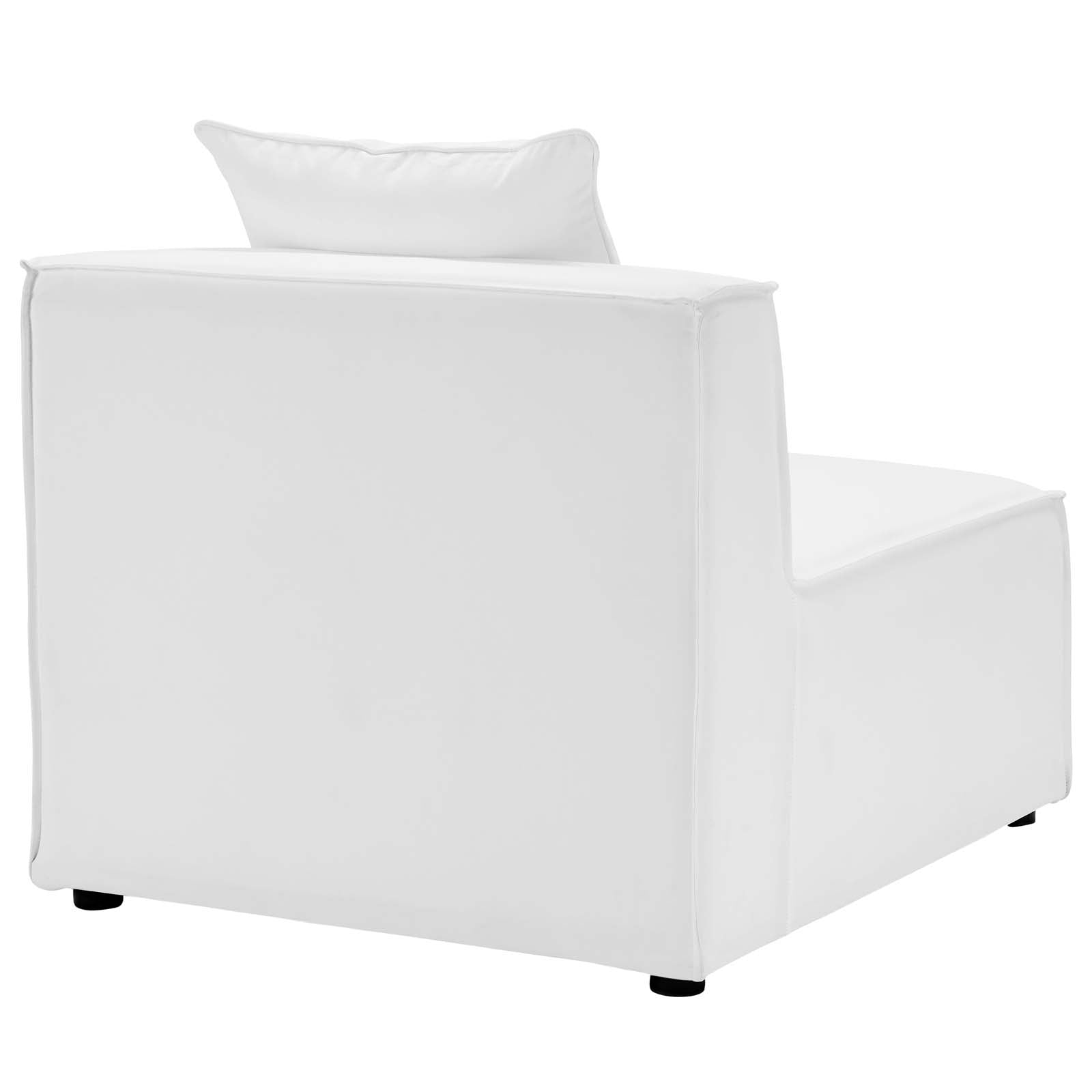 Saybrook Outdoor Patio Upholstered Sectional Sofa Armless Chair by Modway