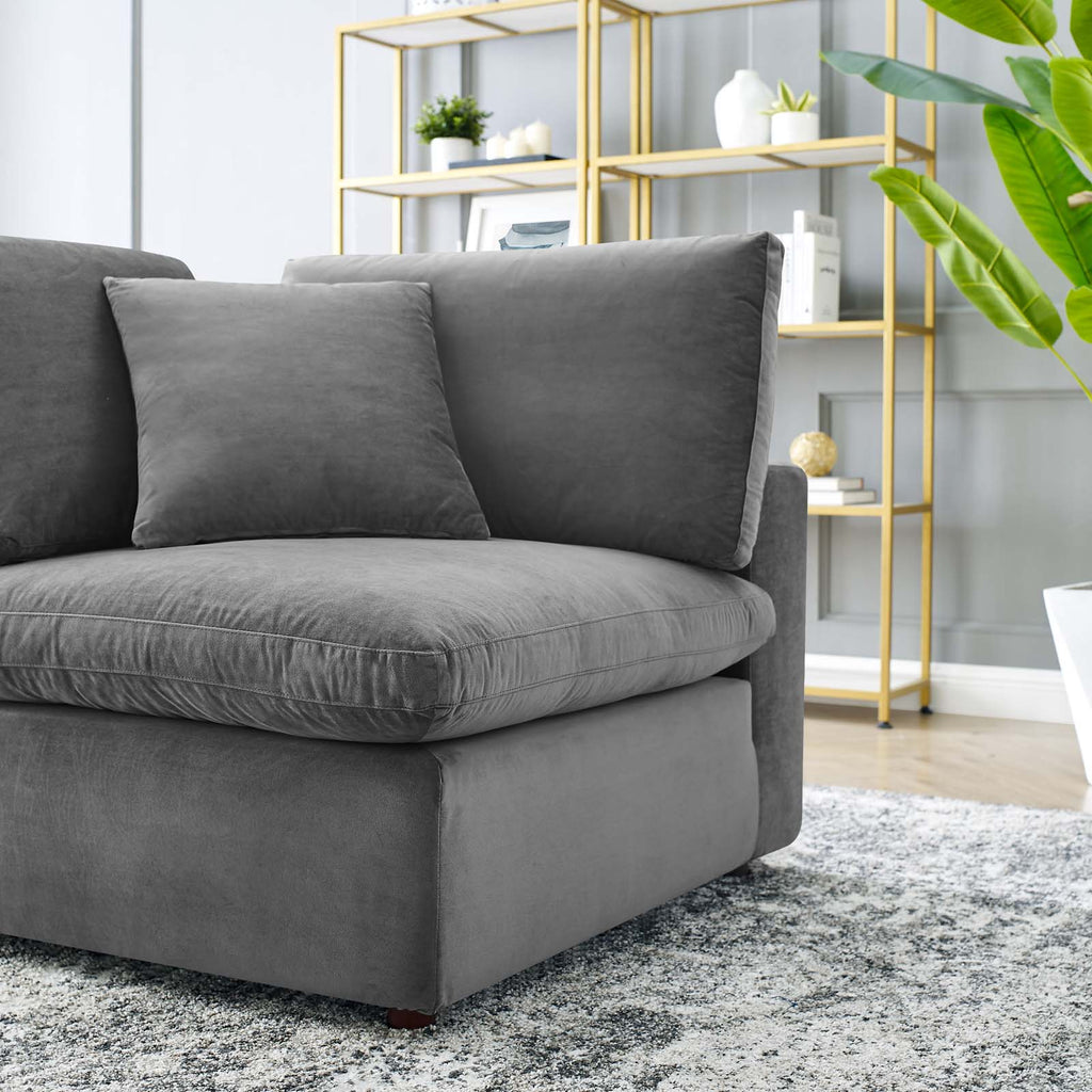 Commix Down Filled Overstuffed Performance Velvet Corner Chair by Modway