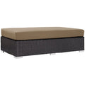 Convene Outdoor Patio Fabric Rectangle Ottoman by Modway