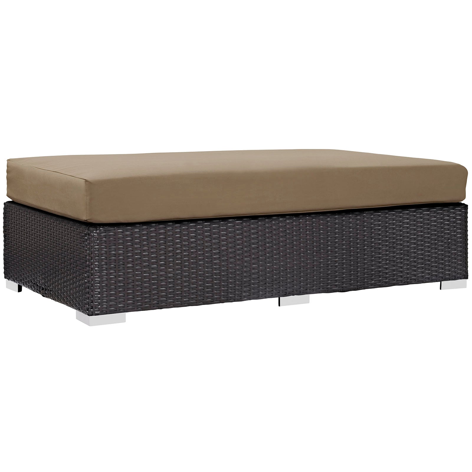 Convene Outdoor Patio Fabric Rectangle Ottoman by Modway
