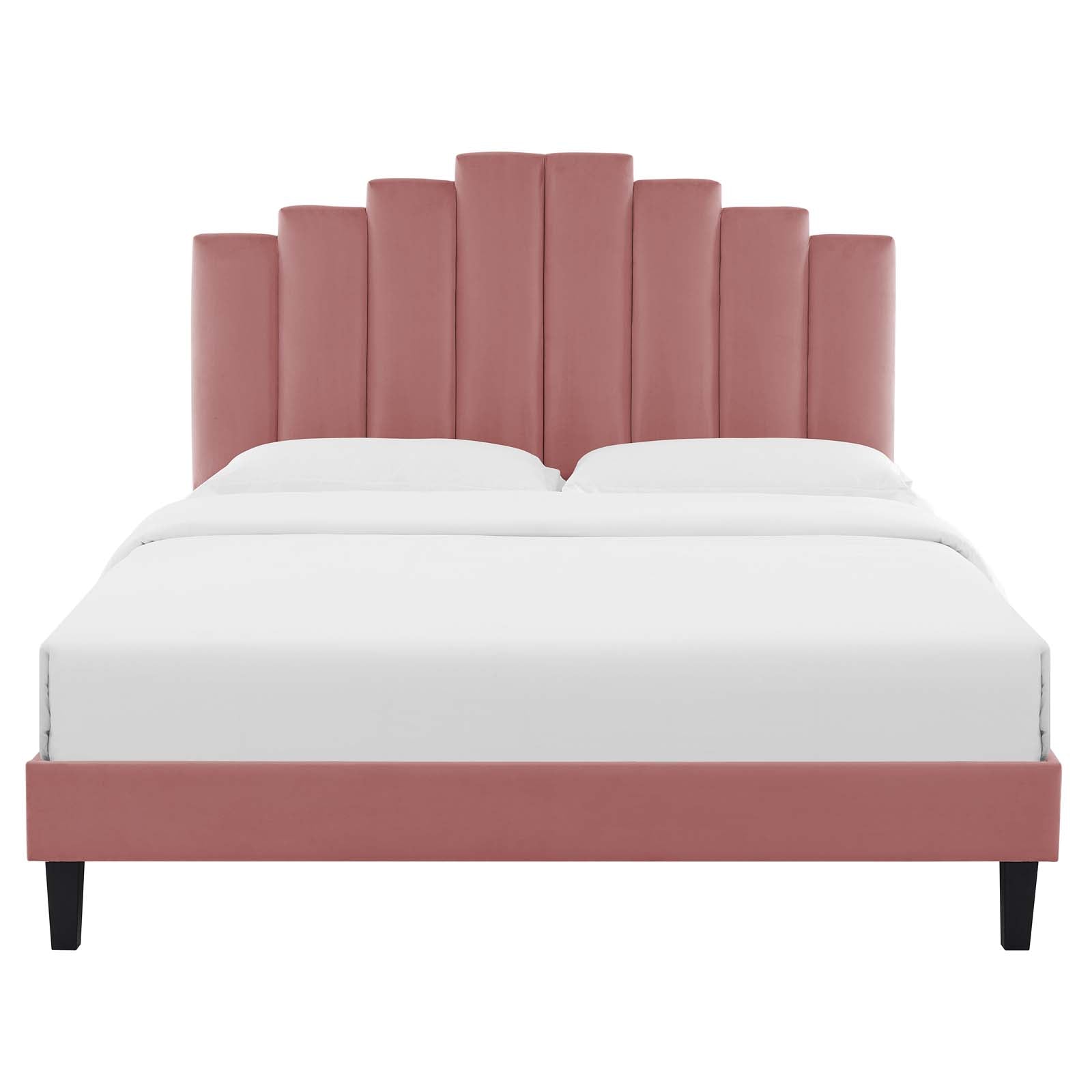 Elise Performance Velvet King Platform Bed by Modway