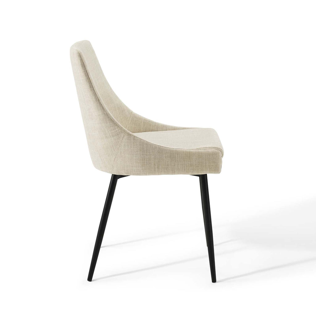 Viscount Upholstered Fabric Dining Chairs Set of 2 by Modway