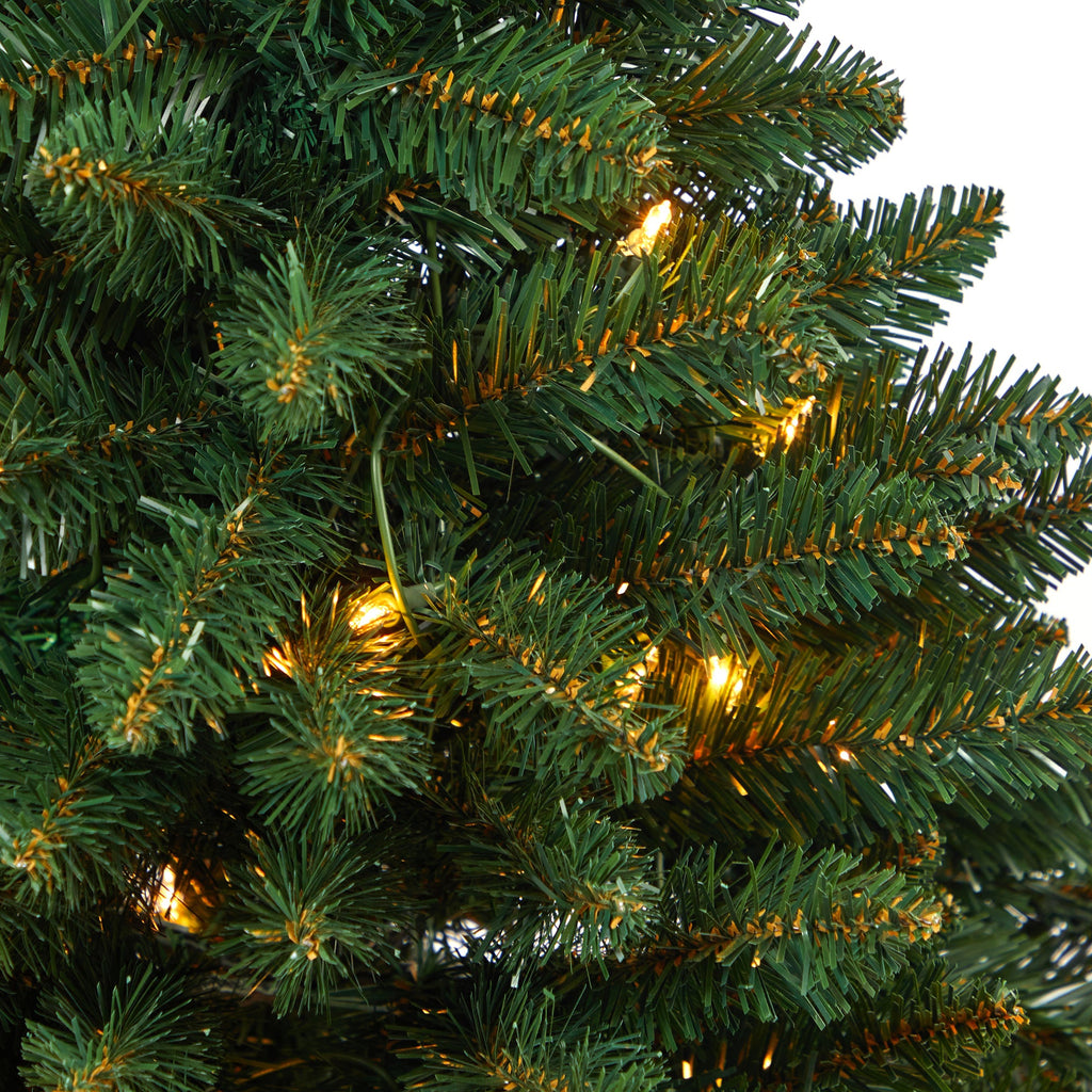 3.5' Northern Rocky Spruce Artificial Christmas Tree w/ 50 Clear Lights