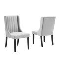 Renew Parsons Performance Velvet Dining Side Chairs Set of 2 by Modway