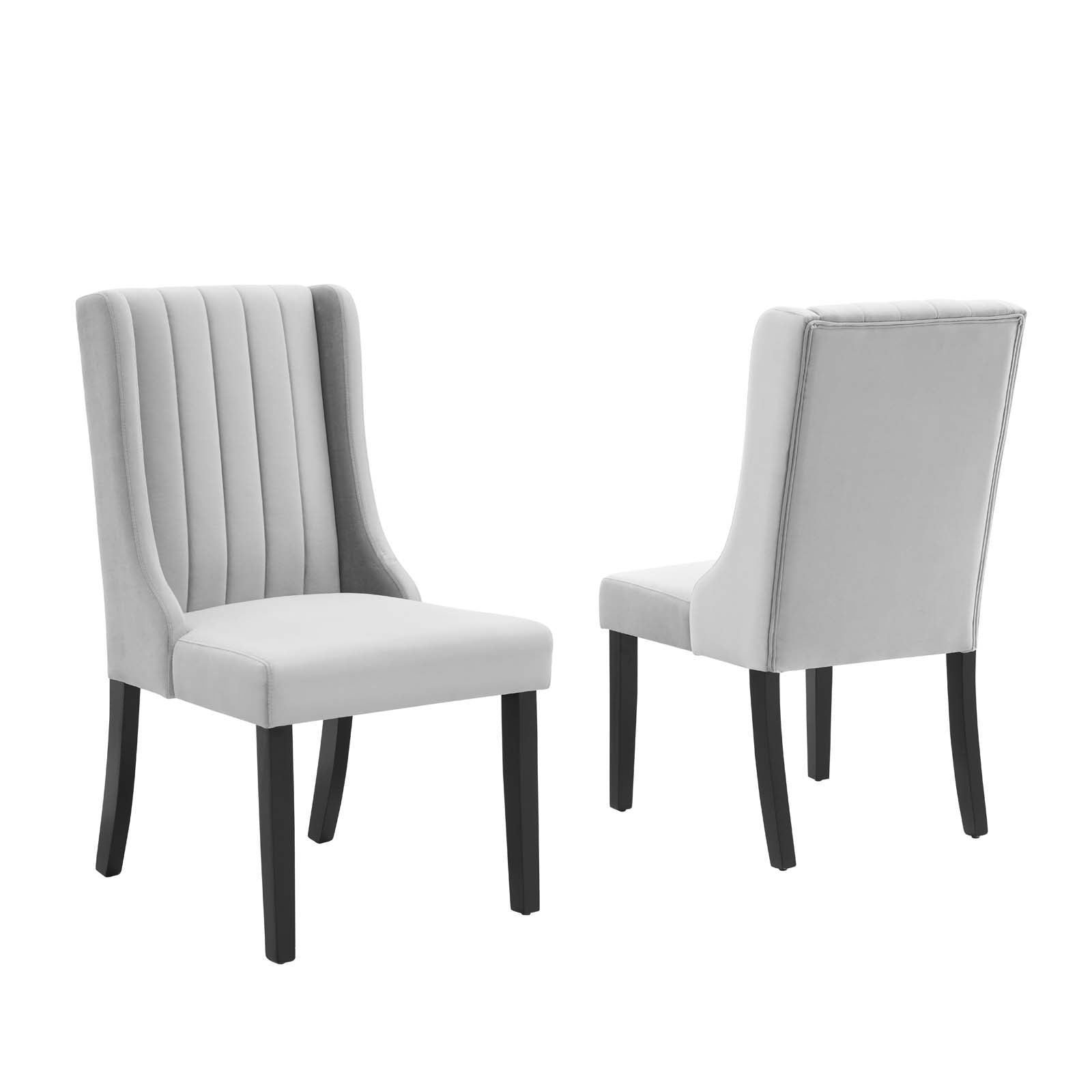 Renew Parsons Performance Velvet Dining Side Chairs Set of 2 by Modway