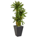 4.5' Triple Cycas Artificial Plant in Slate Planter