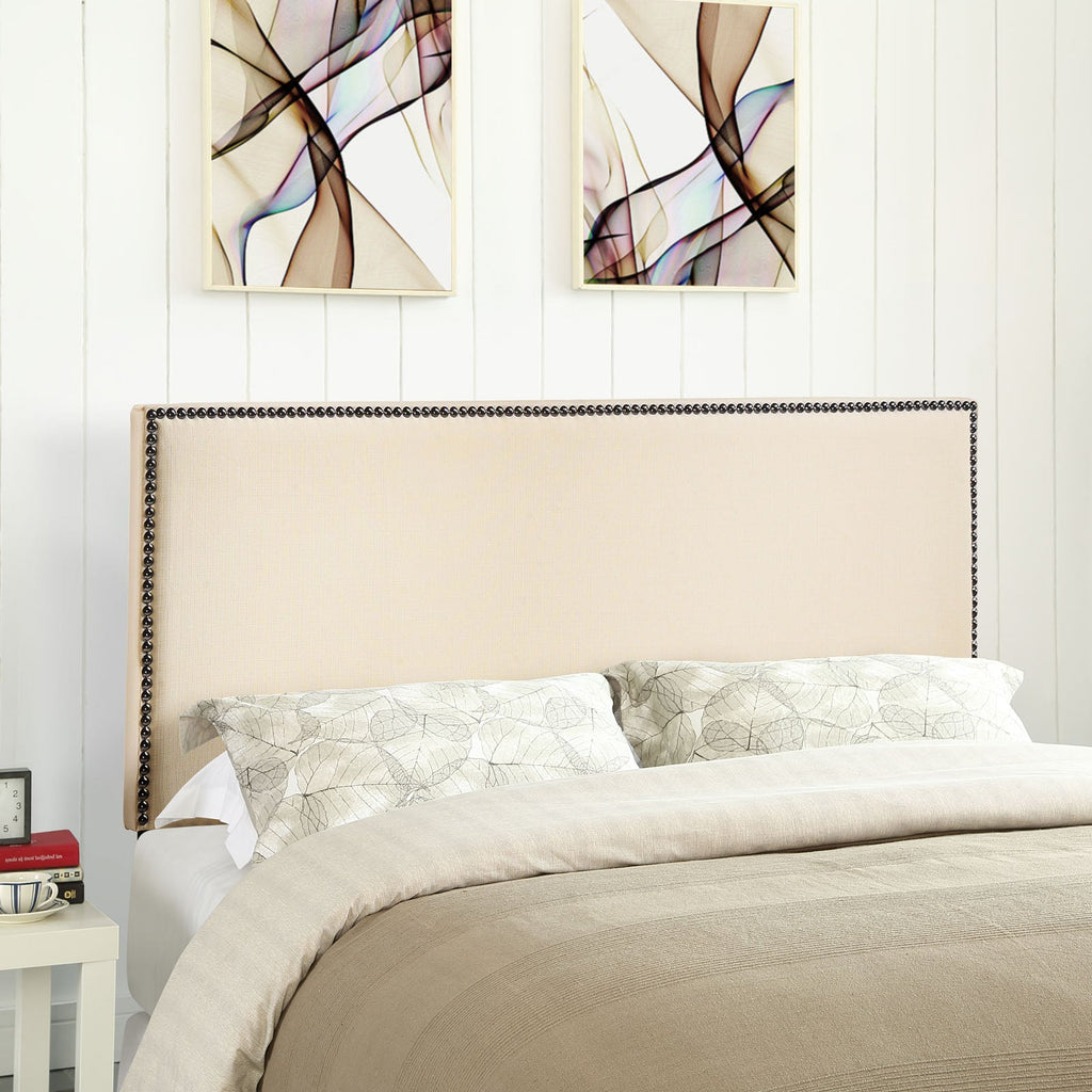 Region Nailhead Upholstered Queen Headboard by Modway
