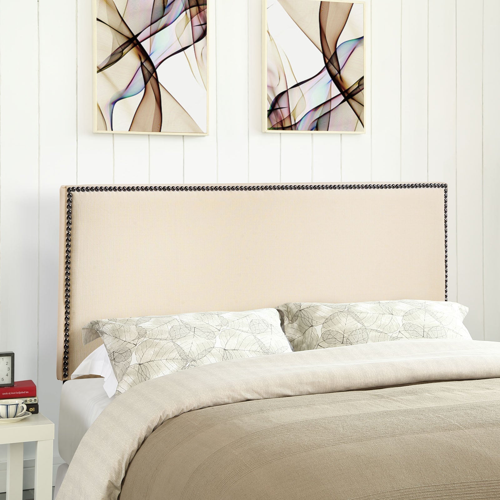 Region Nailhead Upholstered Queen Headboard by Modway