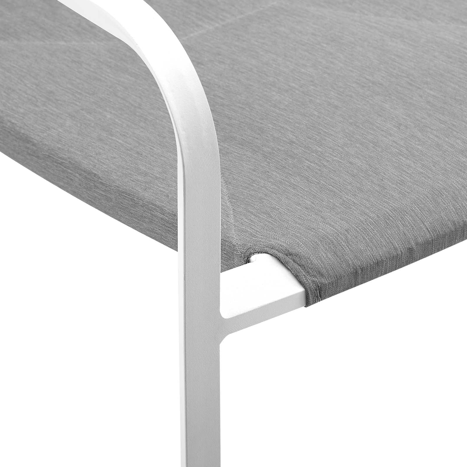 Raleigh Stackable Outdoor Patio Aluminum Dining Armchair by Modway