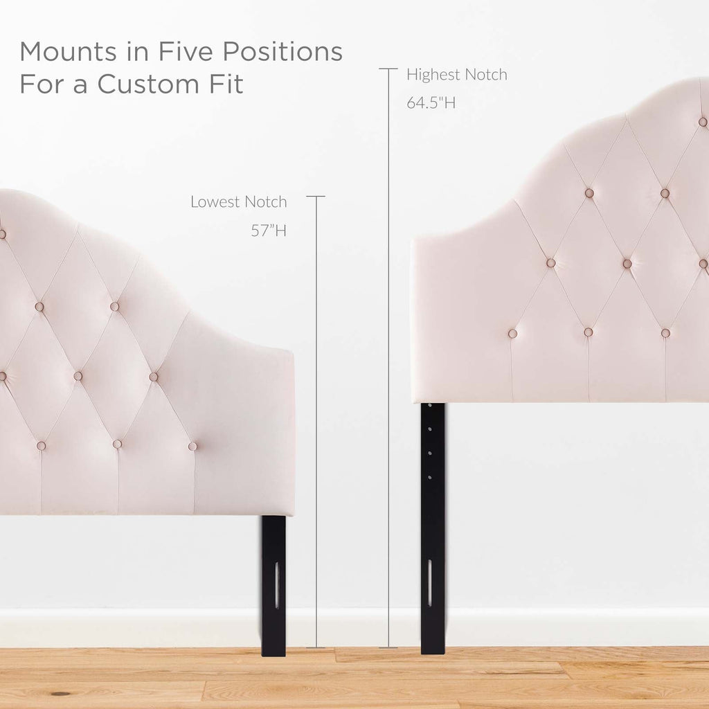 Sovereign Diamond Tufted Performance Velvet Queen Headboard by Modway