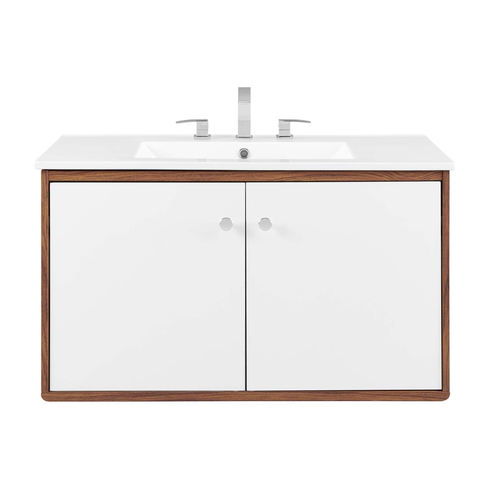 Transmit 36" Wall-Mount Bathroom Vanity by Modway