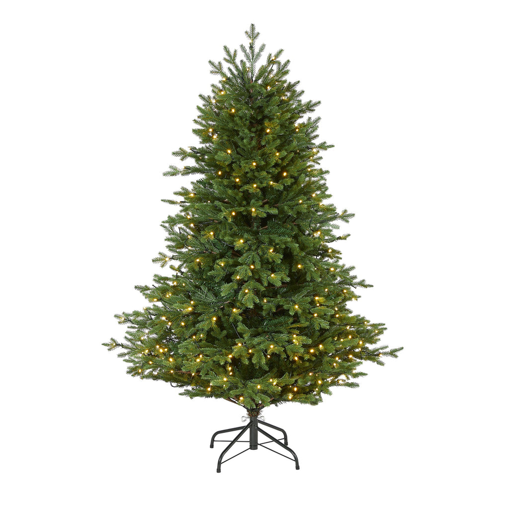 5' Wyoming Spruce Artificial Christmas Tree w/ 300 Clear LED Lights