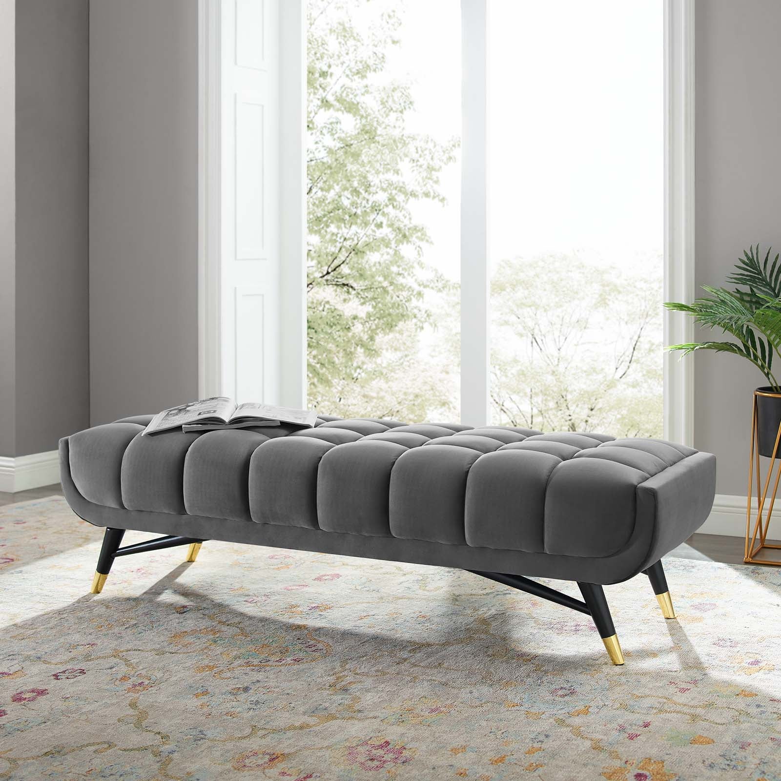 Adept 60" Performance Velvet Bench by Modway
