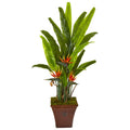 59"  Bird of Paradise Artificial Plant in Brown Planter
