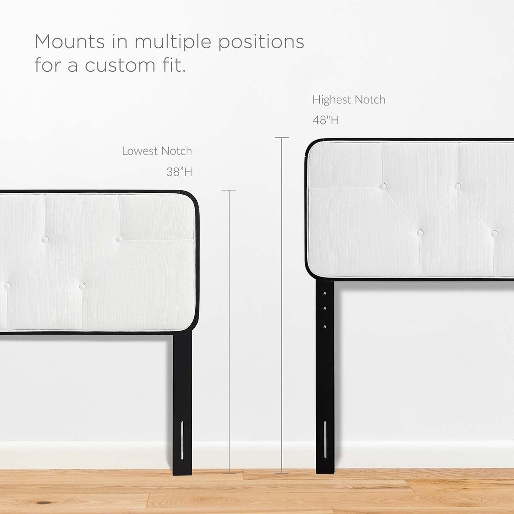 Collins Tufted Fabric and Wood Twin Headboard by Modway
