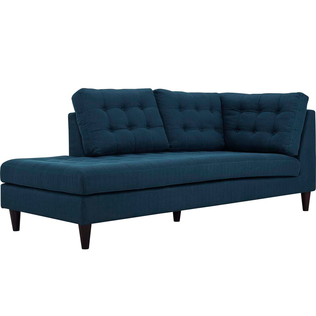 Empress Upholstered Fabric Left Facing Bumper by Modway