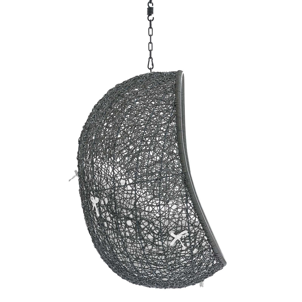 Hide Sunbrella¨ Fabric Swing Outdoor Patio Lounge Chair Without Stand by Modway