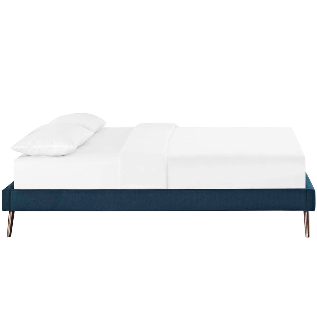 Loryn Fabric Full Bed Frame with Round Splayed Legs by Modway