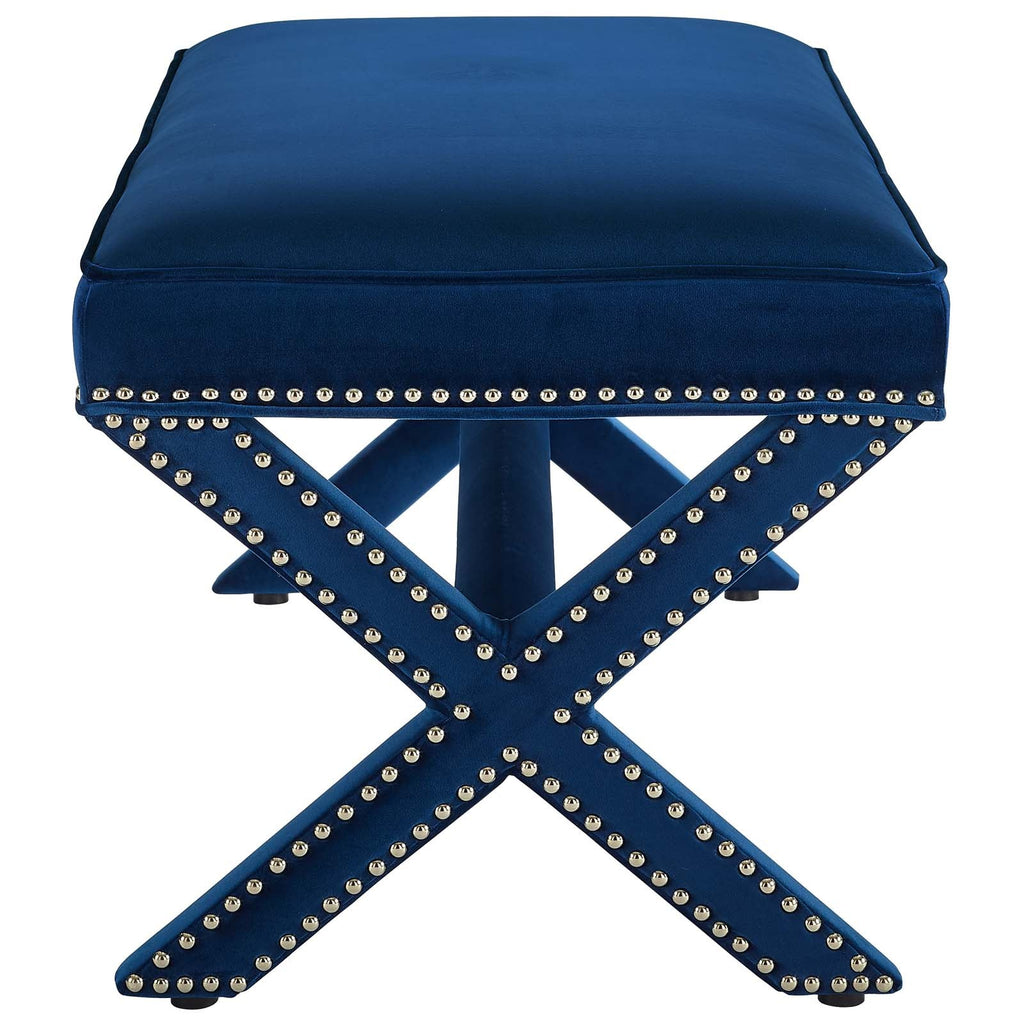 Rivet Performance Velvet Bench by Modway