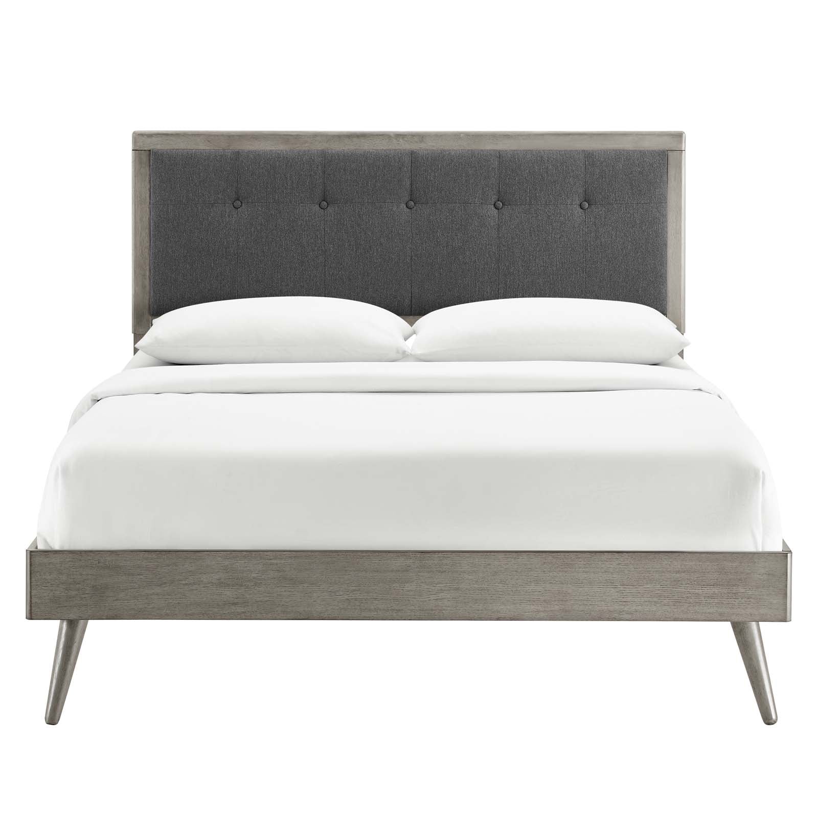 Willow Wood Queen Platform Bed With Splayed Legs by Modway