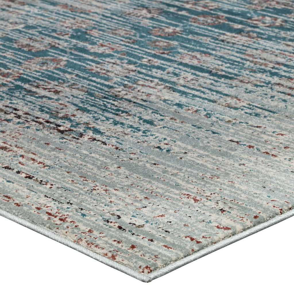 Hesper Distressed Contemporary Floral Lattice 8x10 Area Rug by Modway