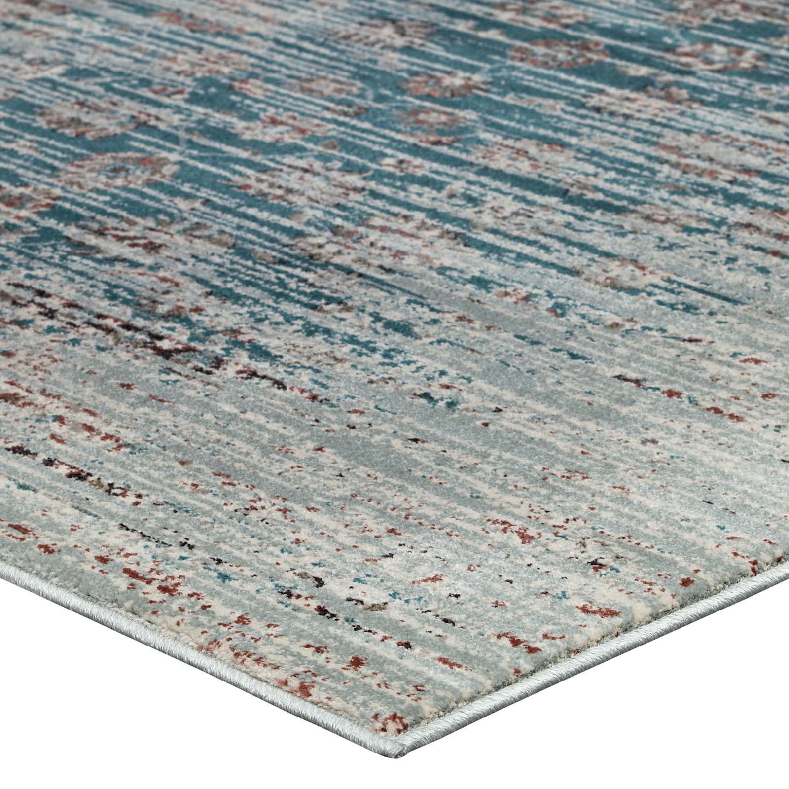 Hesper Distressed Contemporary Floral Lattice 8x10 Area Rug by Modway