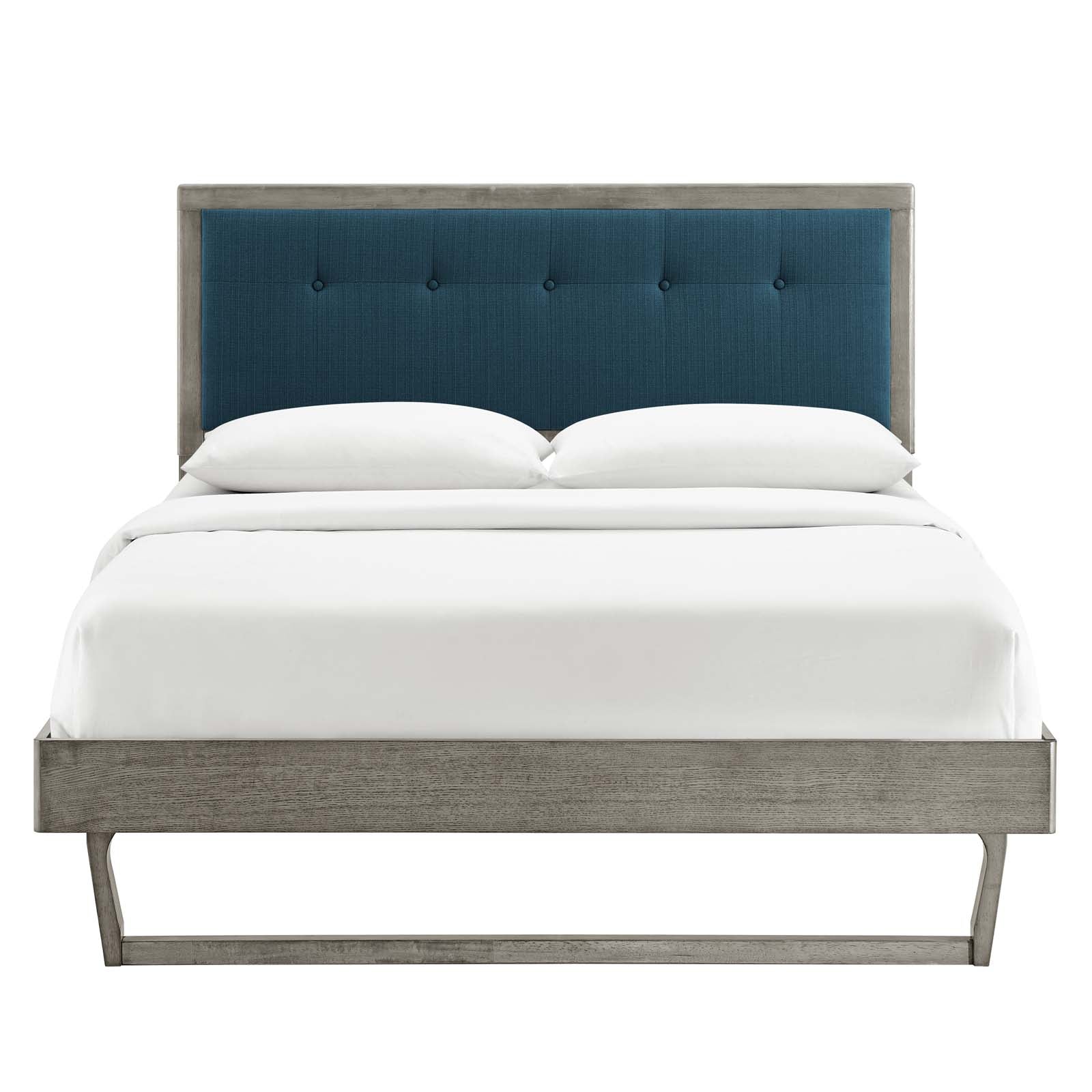 Willow Wood King Platform Bed With Angular Frame by Modway