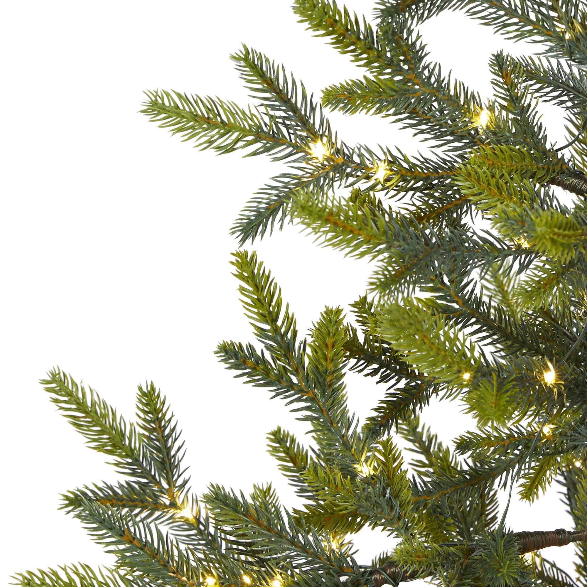 4' Fraser Fir 'Natural Look' Artificial Christmas Tree w/ 100 Clear LED Lights