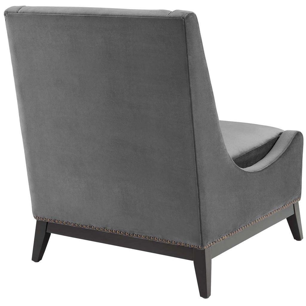 Confident Upholstered Performance Velvet Lounge Chair Set of 2 by Modway