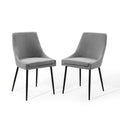 Viscount Upholstered Fabric Dining Chairs Set of 2 by Modway