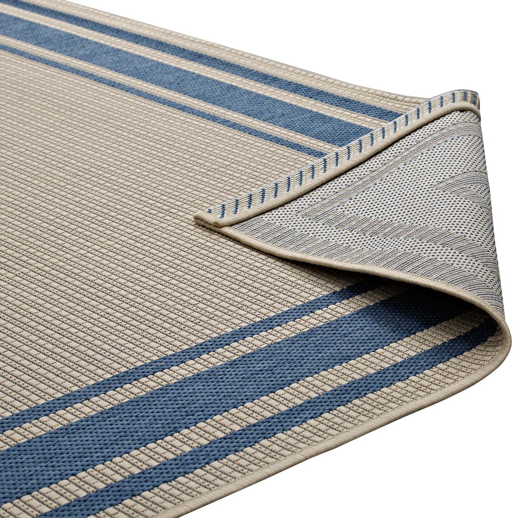 Rim Solid Border Indoor and Outdoor 5x8 Area Rug by Modway