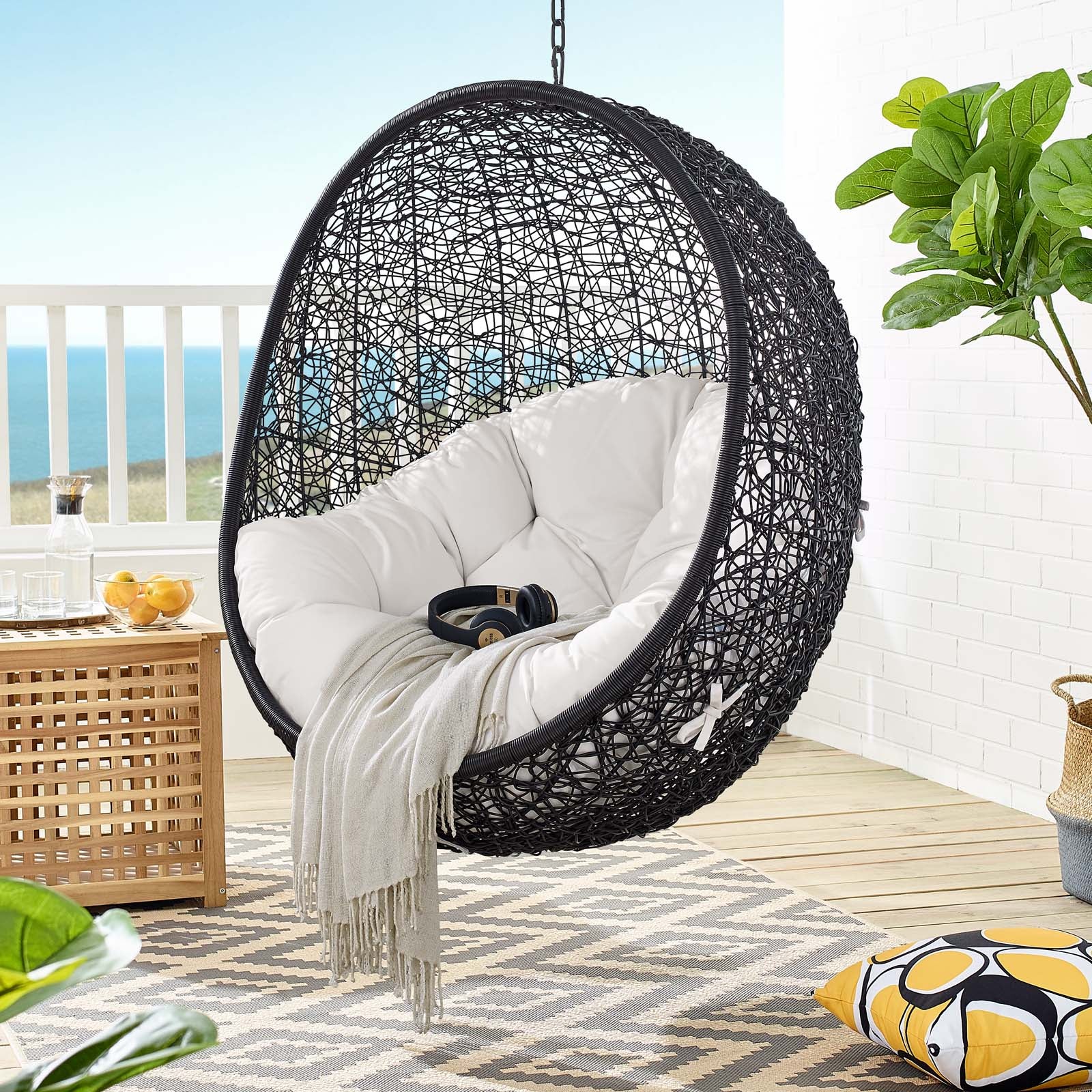 Encase Sunbrella¨ Swing Outdoor Patio Lounge Chair by Modway