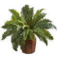 Marginatum Artificial Plant in Bamboo Finished Planter