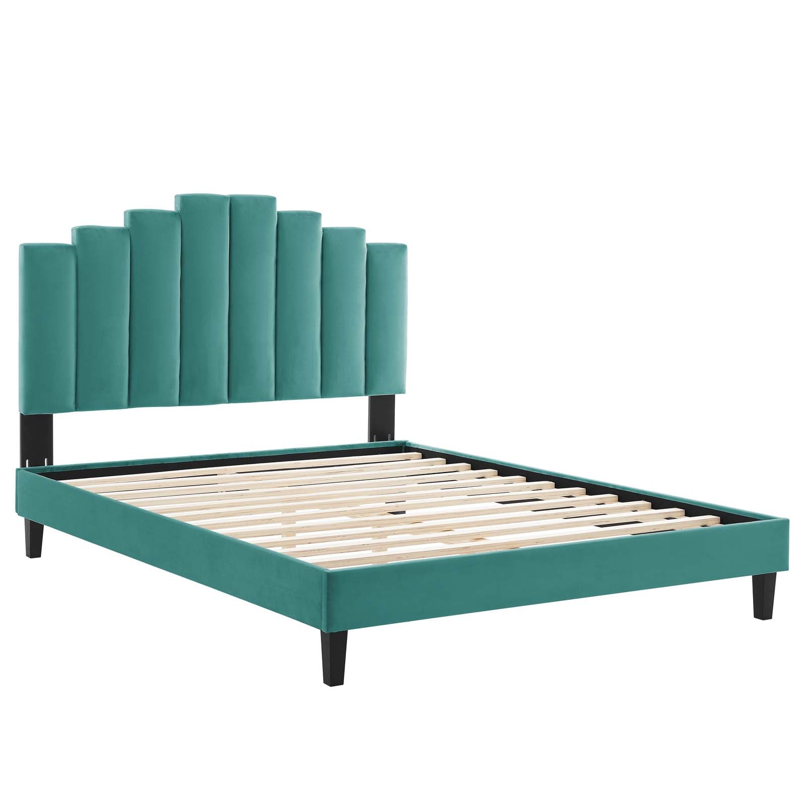 Elise Performance Velvet King Platform Bed by Modway