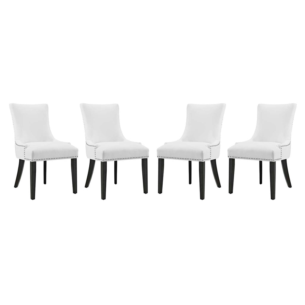 Marquis Faux Leather Dining Chair Set of 4 by Modway