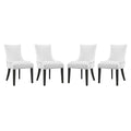 Marquis Faux Leather Dining Chair Set of 4 by Modway