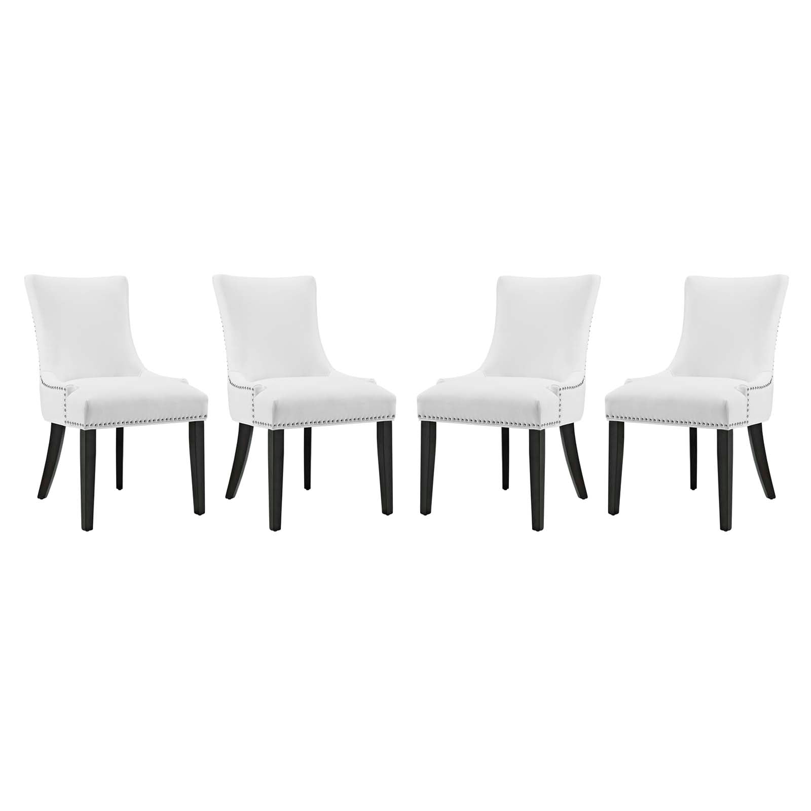 Marquis Faux Leather Dining Chair Set of 4 by Modway