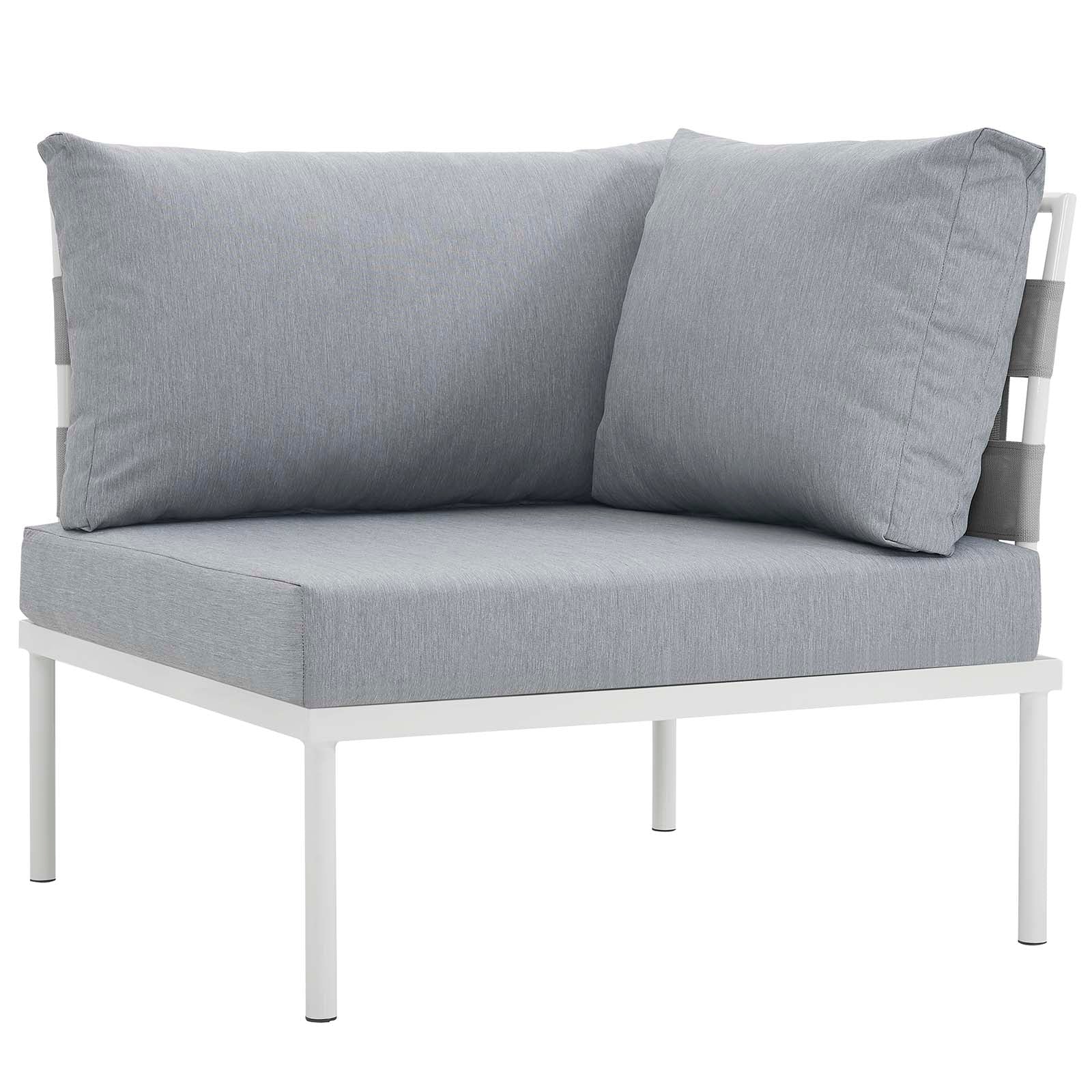 Harmony 10 Piece Outdoor Patio Aluminum Sectional Sofa Set by Modway