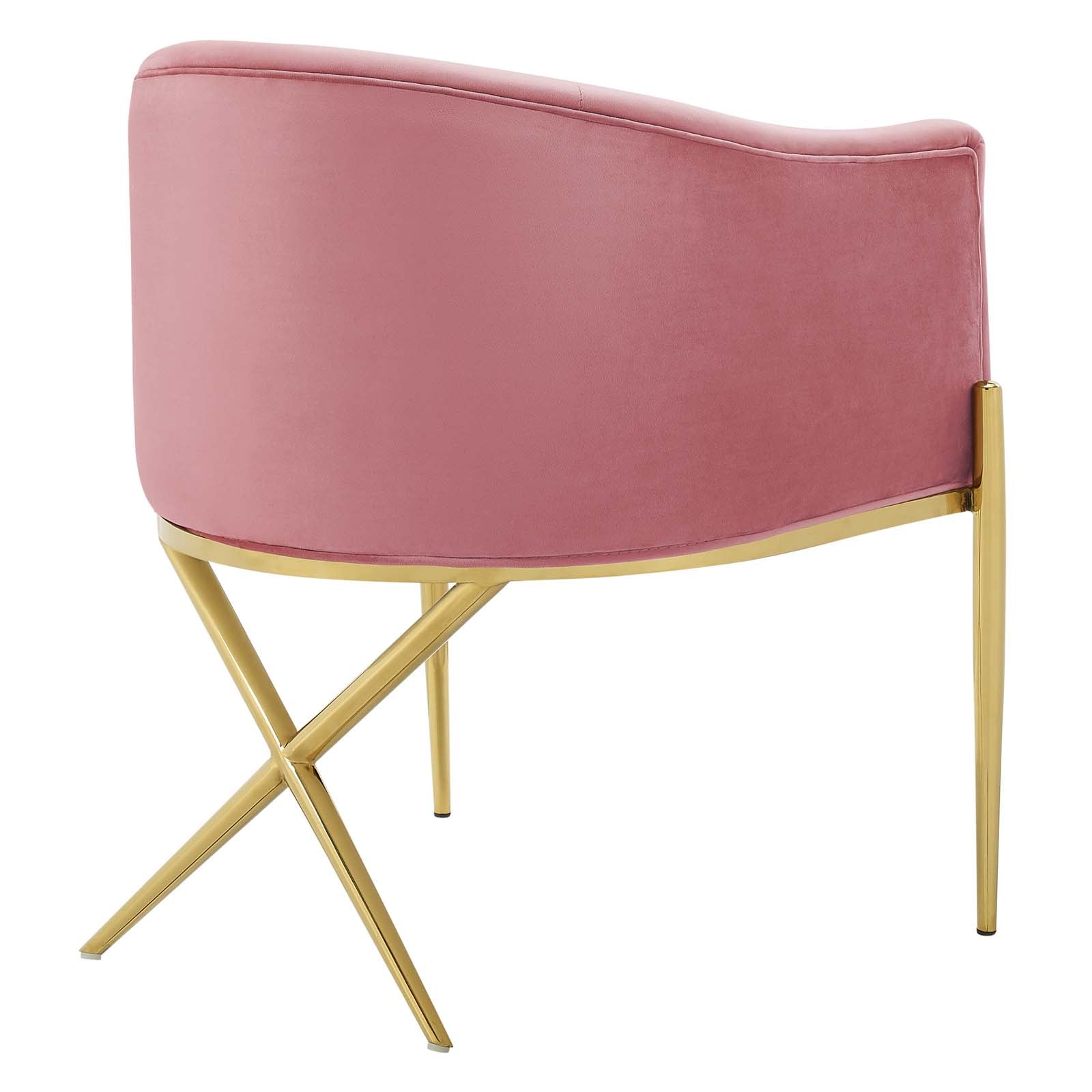 Savour Performance Velvet Accent Dining Armchair Set of 2 by Modway