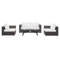 Convene 5 Piece Set Outdoor Patio with Fire Pit by Modway