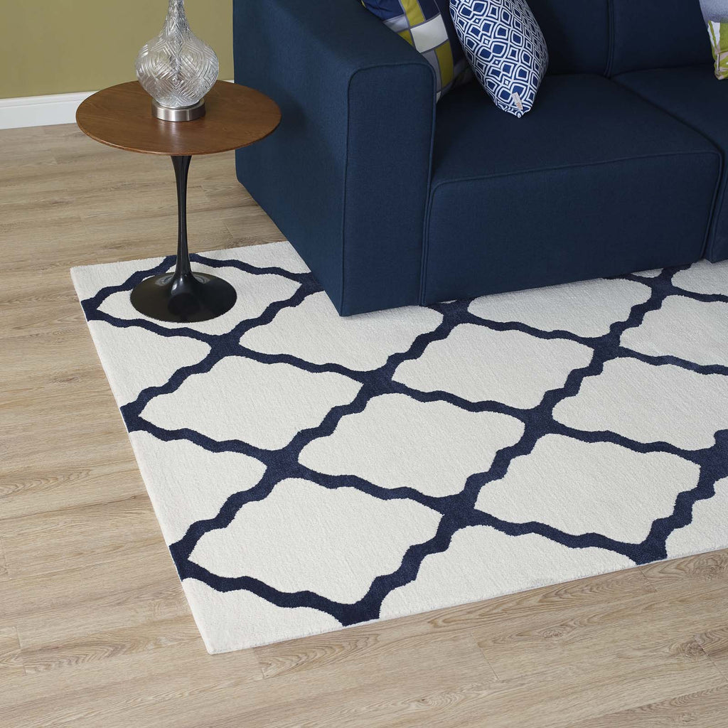 Marja Moroccan Trellis 5x8 Area Rug by Modway