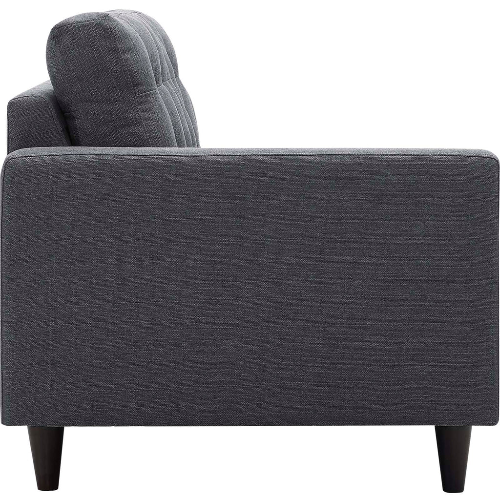 Empress Left-Facing Upholstered Fabric Loveseat by Modway
