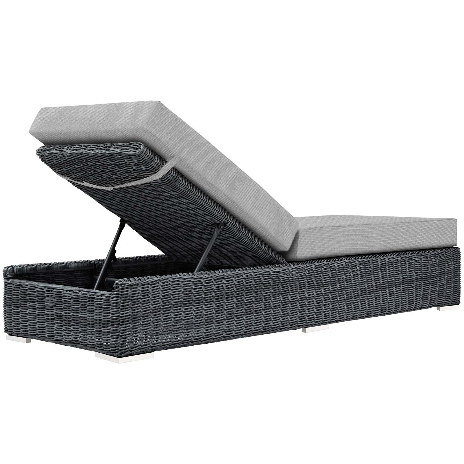 Summon Outdoor Patio Sunbrella¨ Chaise Lounge by Modway