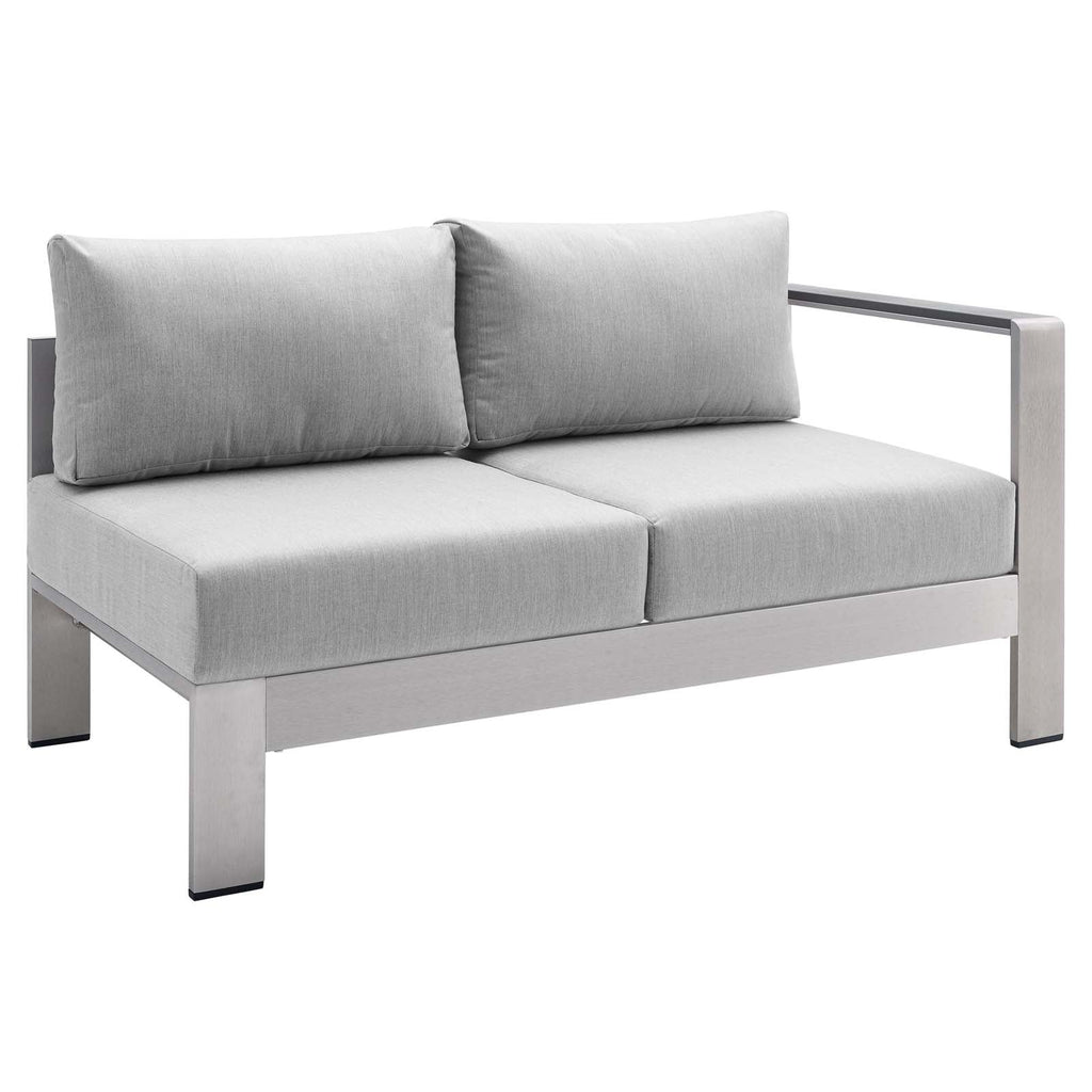 Shore Sunbrella¨ Fabric Aluminum Outdoor Patio Right-Arm Loveseat by Modway