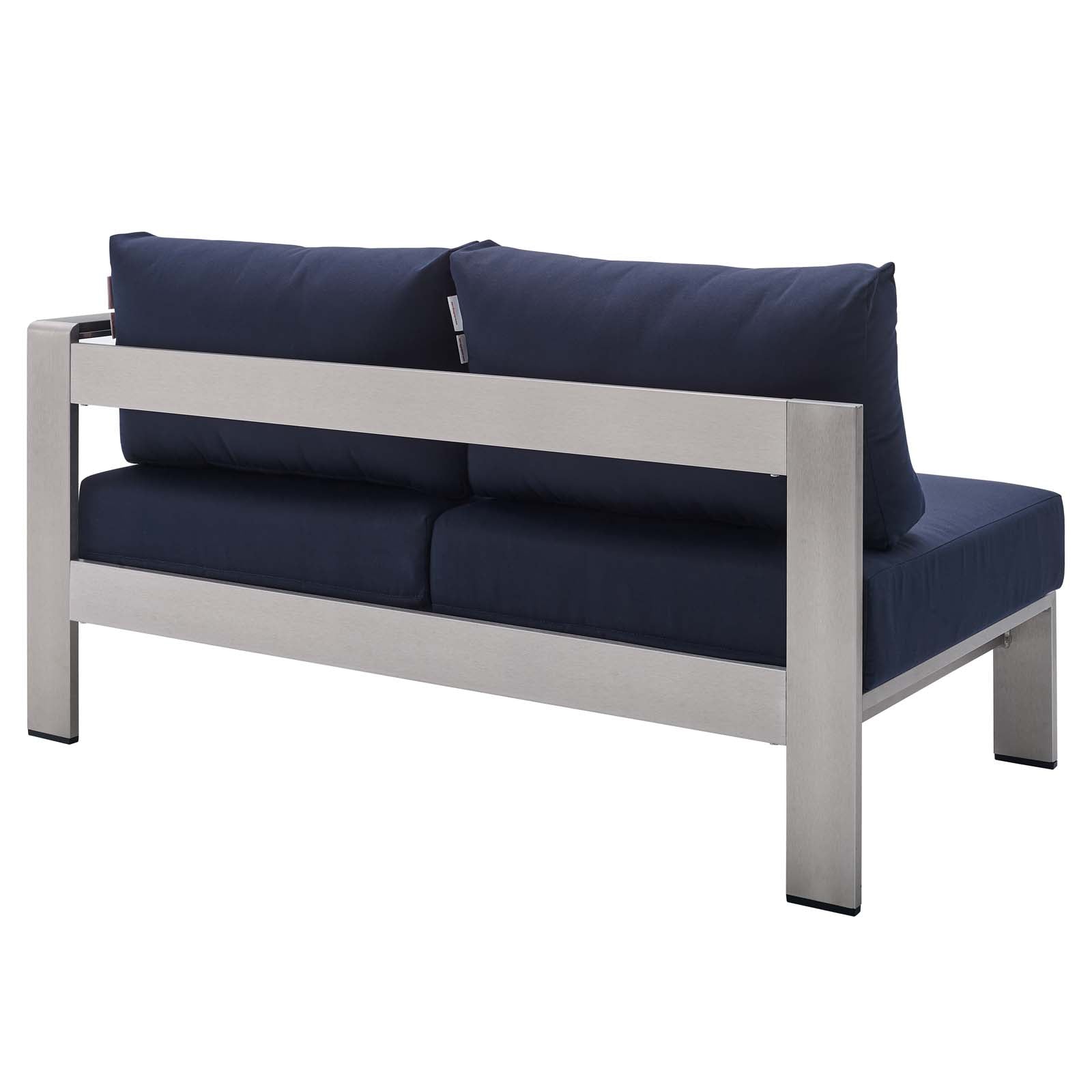 Shore Sunbrella¨ Fabric Aluminum Outdoor Patio Right-Arm Loveseat by Modway