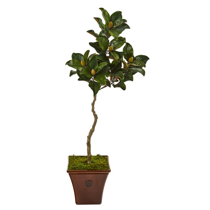 57"  Magnolia Artificial Tree in Decorative Planter