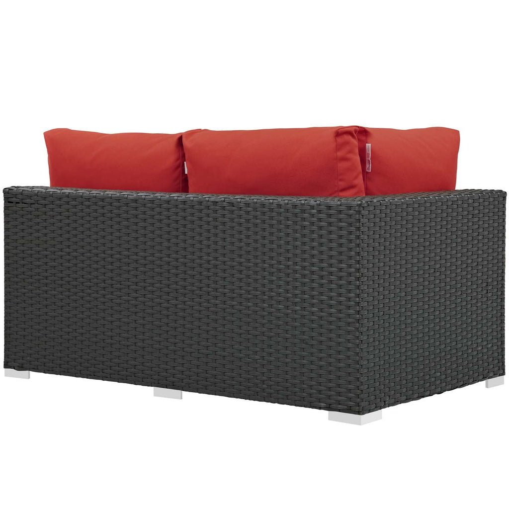 Sojourn Outdoor Patio Sunbrella¨ Left Arm Loveseat by Modway